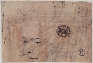 Portrait Sketch of a Young Man with Cap by Albrecht Altdorfer