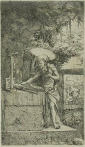 Saint Jerome Reading by Albrecht Altdorfer