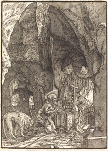 Saint Jerome in a Cave by Albrecht Altdorfer