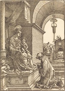 Suppliant Kneeling before the Virgin and Child by Albrecht Altdorfer