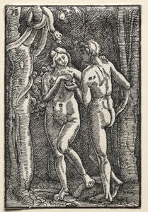 The Fall and Redemption of Man: Adam and Eve Eating the Forbidden Fruit