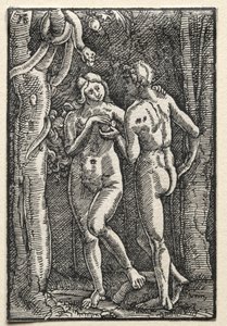 The Fall and Redemption of Man: Adam and Eve Eating the Forbidden Fruit