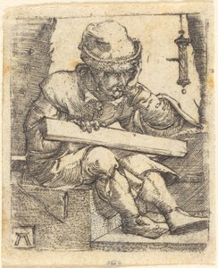The Pensive Carpenter by Albrecht Altdorfer