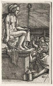 The Roman Courtesan or The Revenge of the Sorcerer Virgil by Albrecht Altdorfer