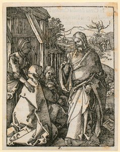 Christ Taking Leave of His Mother, Plate 8 from the series “Small Woodcut Passion”