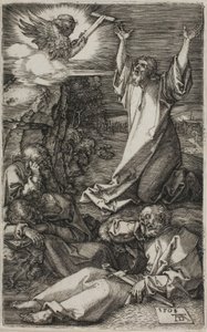 Agony in the Garden, from The Engraved Passion by Albrecht Dürer