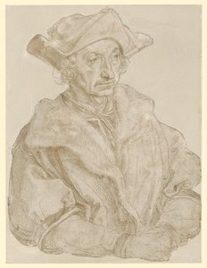 Portrait of an Older Beardless Man (Sebastian Brant?) by Albrecht Dürer