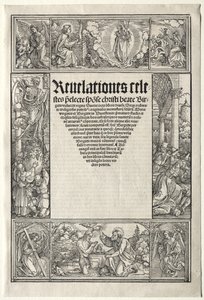 Border - with The Baptism of Christ by Albrecht Dürer