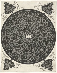 Embroidery Sample with Axe-shaped Shield by Albrecht Dürer