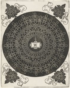 Embroidery Sample with Rectangular Shield
