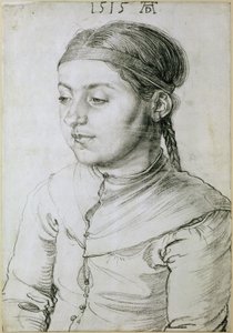 Bust of a Young Girl by Albrecht Dürer
