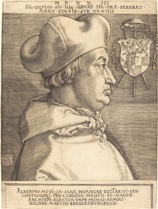 Cardinal Albrecht of Brandenburg ("Large Cardinal") by Albrecht Dürer