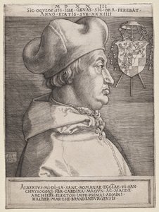 Cardinal Albrecht of Brandenburg - the Large Plate by Albrecht Dürer