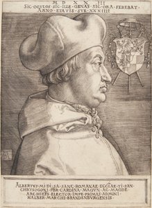 Cardinal Albrecht of Brandenburg; or the Great Cardinal by Albrecht Dürer