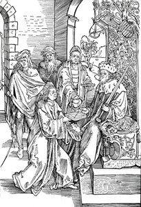 Celtes Presenting His Book to the Elector of Saxony