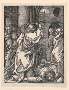 Christ Driving the Merchants from the Temple, from The Little Passion Series by Albrecht Dürer