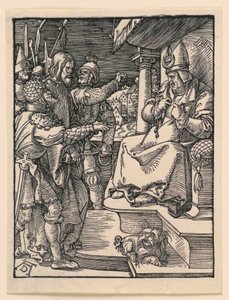 Christ Before Caiaphas, from The Little Passion Series by Albrecht Dürer