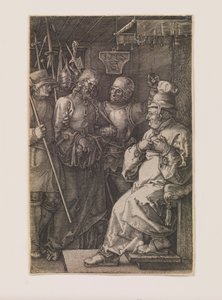 Christ before Caiphas, from the series “The Engraved Passion” by Albrecht Dürer
