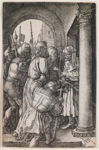 Christ before Pilate (The Engraved Passion) by Albrecht Dürer