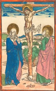 Christ on the Cross Between the Virgin and Saint John by Albrecht Dürer