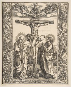 Christ on the Cross Between the Virgin and Saint John by Albrecht Dürer