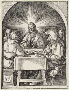 Christ in Emmaus by Albrecht Dürer