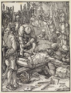 Christ Nailed to the Cross by Albrecht Dürer