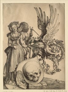 Coat of Arms with a Skull by Albrecht Dürer