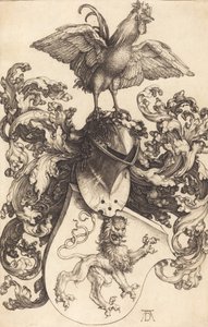 Coat of Arms with a Lion and a Cock, 1502-1503