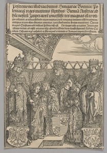Congress and Double Betrothal in Vienna, Plate 23 from Historical Scenes from the Life of Emperor Maximilian I from the Triumphal Arch