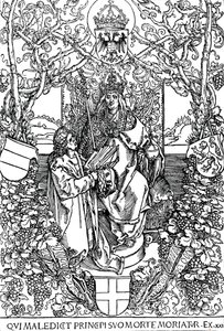 Conrad Celtes Presenting His Book Quatuor Libri Amorum to Maximilian I, 1502