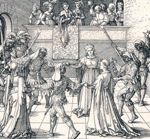 Dance by Torchlight, Augsburg, 1516 1906 by Albrecht Dürer