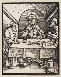 The Supper at Emmaus (43 Religious Themes) by Albrecht Dürer