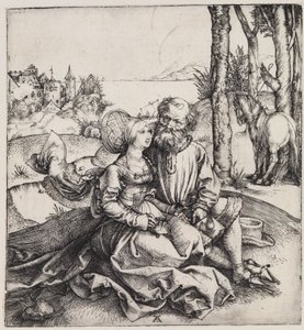 The Unequal Couple (The Marriage Proposal) by Albrecht Dürer