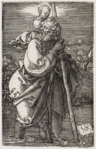 Saint Christopher with Head Turned Back by Albrecht Dürer