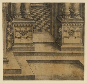 The Triumphal Arch of Emperor Maximilian I (21): The Base of the Right Portal by Albrecht Dürer