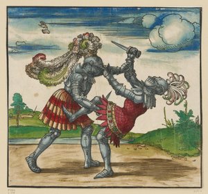 The Duel on Foot (Freydal Woodcuts) by Albrecht Dürer