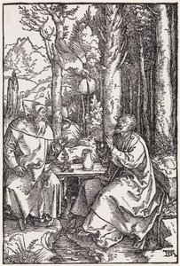 The Holy Hermits Anthony and Paul by Albrecht Dürer