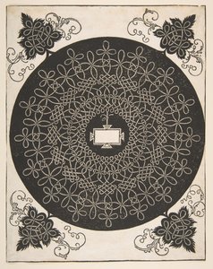 Embroidery Pattern with an Oblong Panel in its Center by Albrecht Dürer