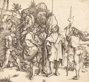 Five Soldiers and a Turk on Horseback, 1495-1496 by Albrecht Dürer