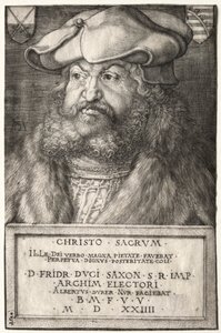Frederick the Wise, Elector of Saxony, 1524 by Albrecht Dürer
