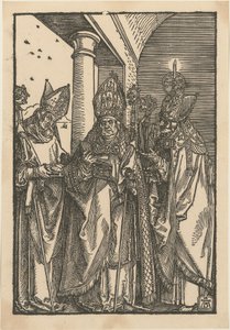 Saint Bishops Nicholas, Ulrich, and Erasmus