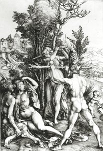 Hercules at the crossroad, 1498 by Albrecht Dürer