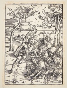 Hercules Conquering the Molionide Twins by Albrecht Dürer