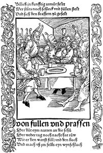 Illustration from the Book Ship of Fools by Sebastian Brant, 1494