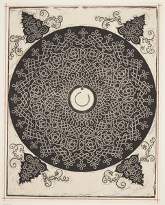Interlaced Cord Pattern with White Medallion by Albrecht Dürer