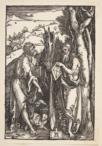 John the Baptist and St. Onuphrius in the Wilderness by Albrecht Dürer