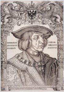 Emperor Maximilian I (Bartsch 153) by Albrecht Dürer