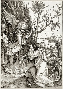 The Life of the Virgin: Joachim and the Angel (Bartsch 78) by Albrecht Dürer