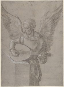 Angel Playing the Lute by Albrecht Dürer